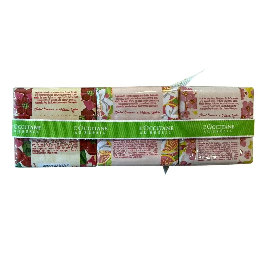 L'OCCITANE AU BRESIL Perfumed Soap Carambola Goaiba Acerola 75g Each New in Pkg